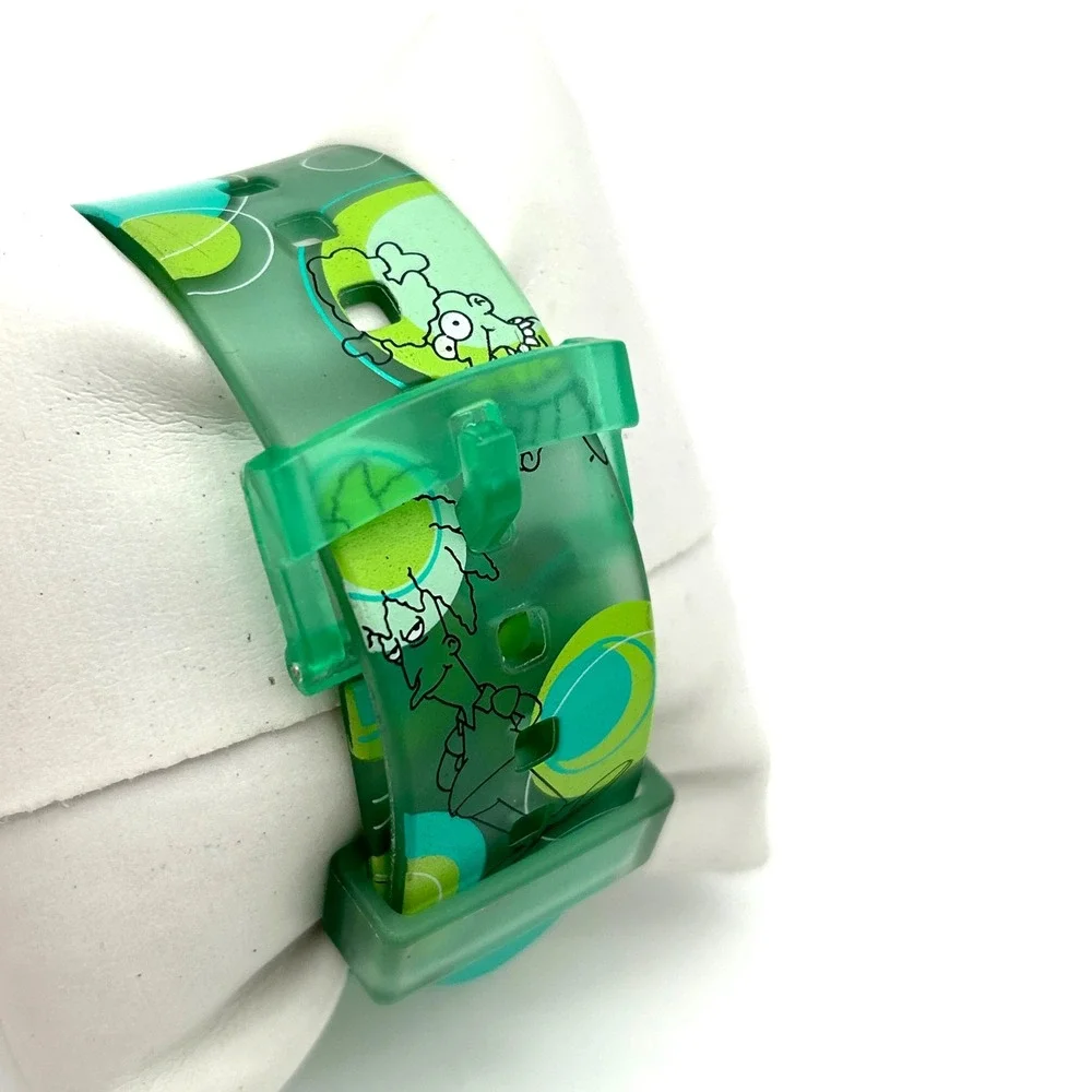 The Simpsons Krusty the Clown Digital Watch Unisex OS Green Good Y2K Vintage